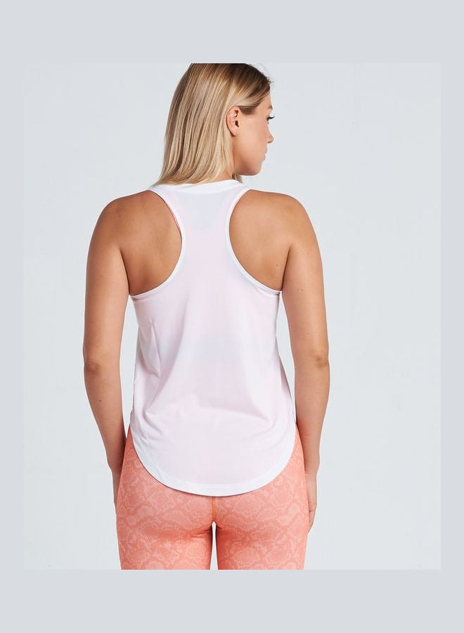 Magma - Sport Plain Basic Round Neck Sleeveless Tank Top White - Image 1