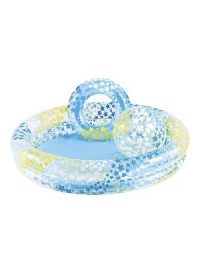 INTEX Fancy Star Pool+Swimring+Beach Ball 122X55cm - Image 2