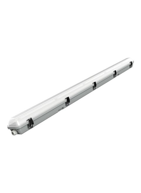 مصباح LED مضاد للرطوبة بقدرة 25 وات ودرجة حرارة لونية 4000 كلفن مع ضوء سقف عالي الخرج أبيض/رمادي