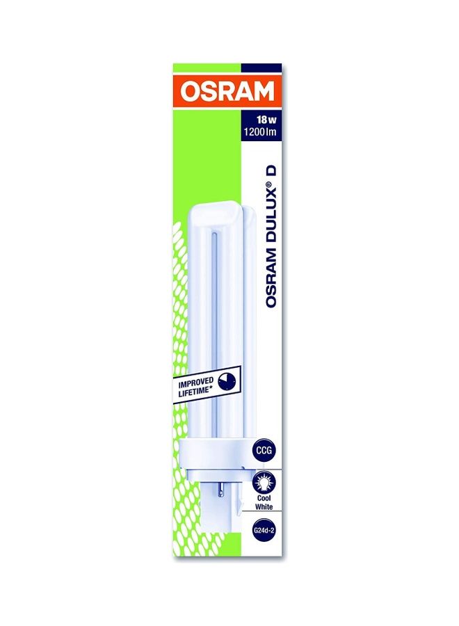 Osram 18W Plugin Base With deluxe D Lamp G24D-2 Double Tube Cool White  - Image 3
