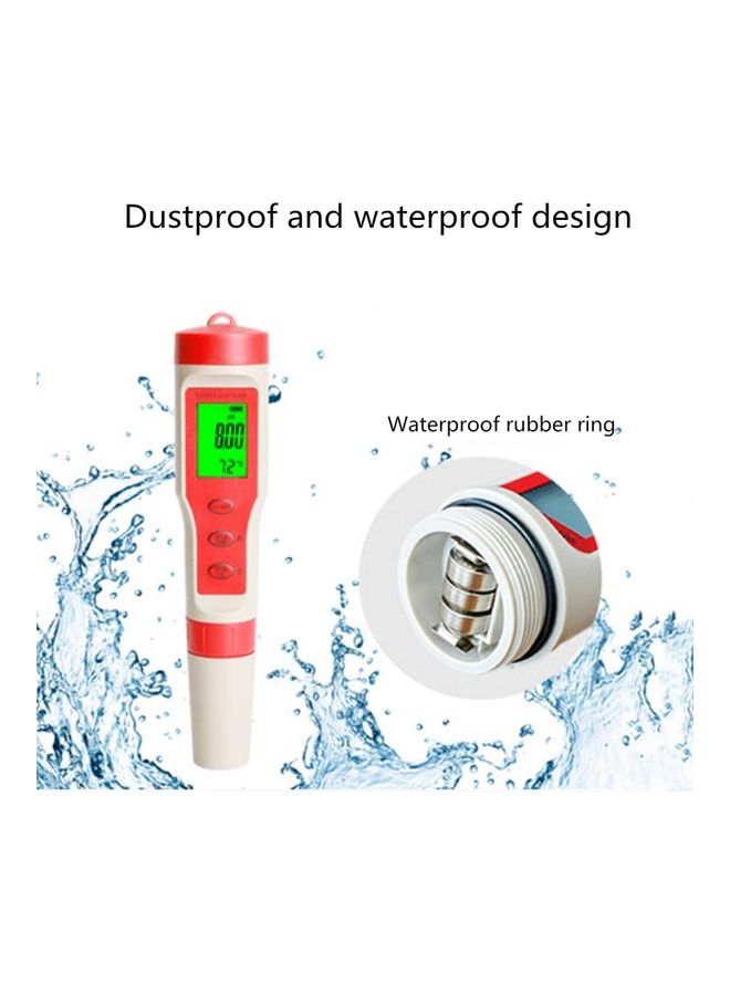 Generic 4-in-1 Multi Function Water Detector Test Pen For Swimming Pool Red  - Image 5