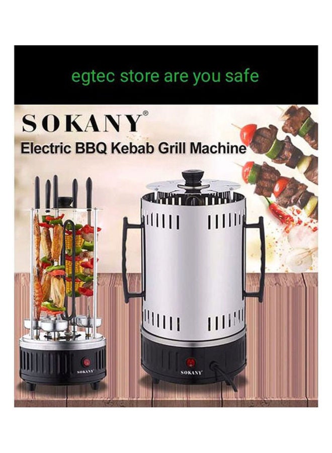 Electric Meat Grill 1000 Watt 1000 W sk-6111 Silver/Black - v1628685632/N49998205A_2