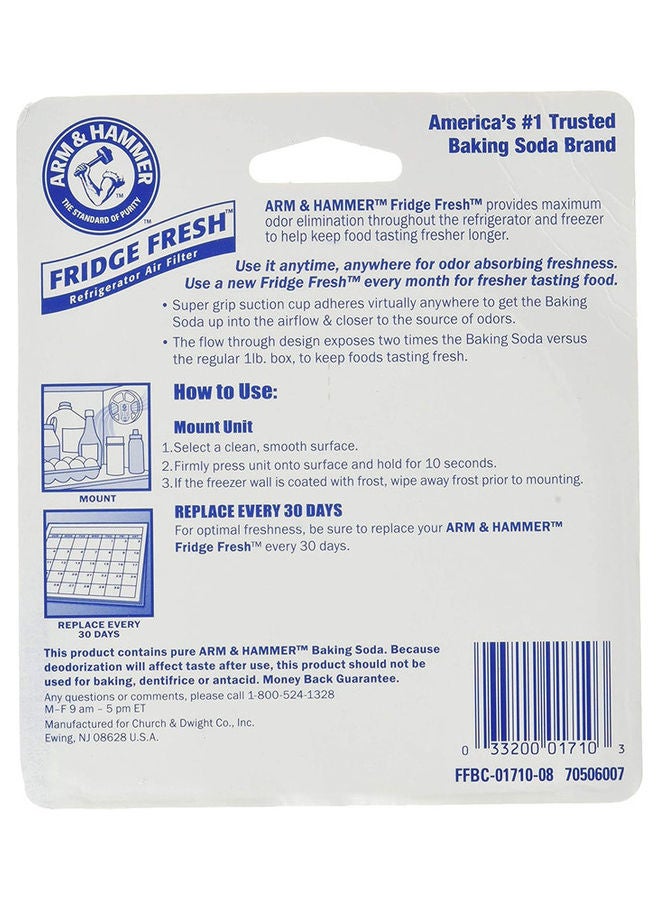 Arm & Hammer - Pack Of 2 Fridge Fresh Air Filter HDL-101B White - Image 1