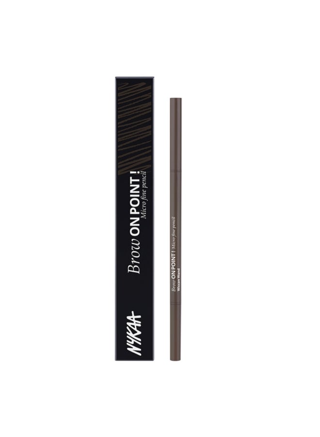 Nykaa - Brow On Point! Micro Fine Eyebrow Pencil Brown Brown - Image 1