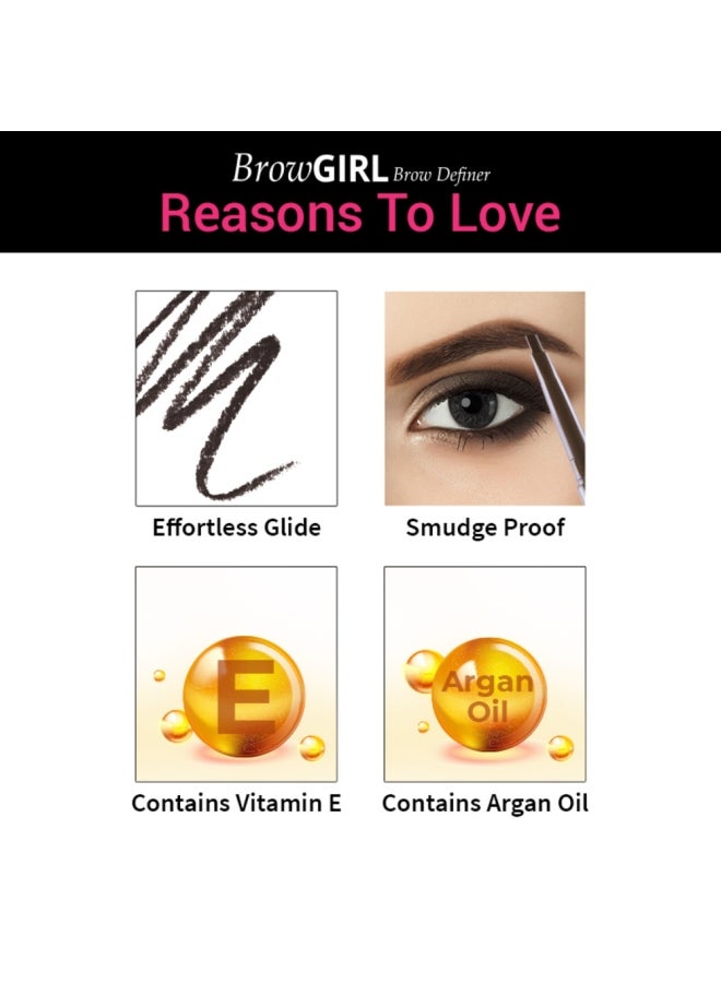 نيكا BrowGirl Eyebrow Definer Brown Brown  - Image 4