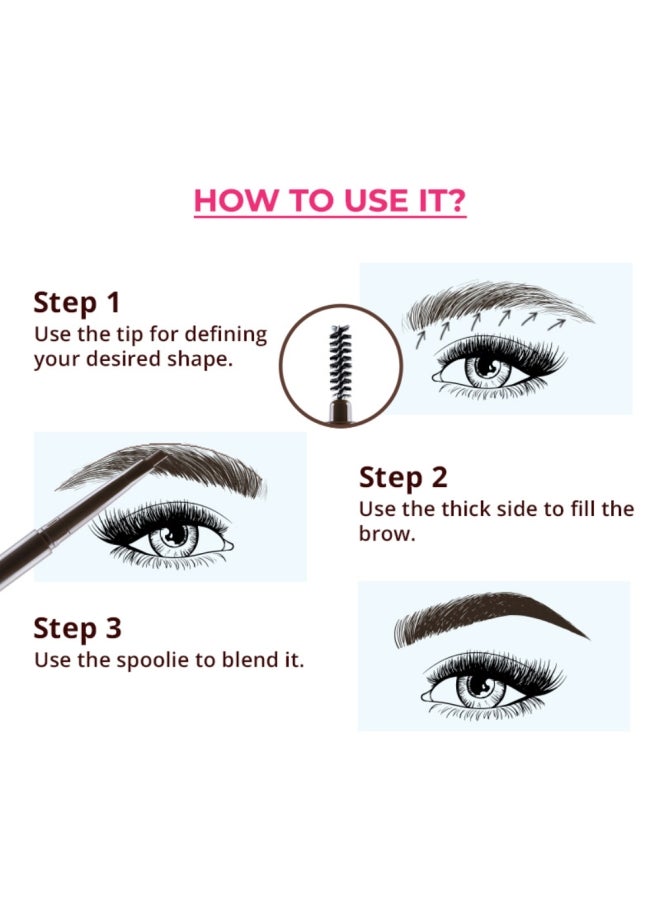 نيكا BrowGirl Eyebrow Definer Brown Brown  - Image 5