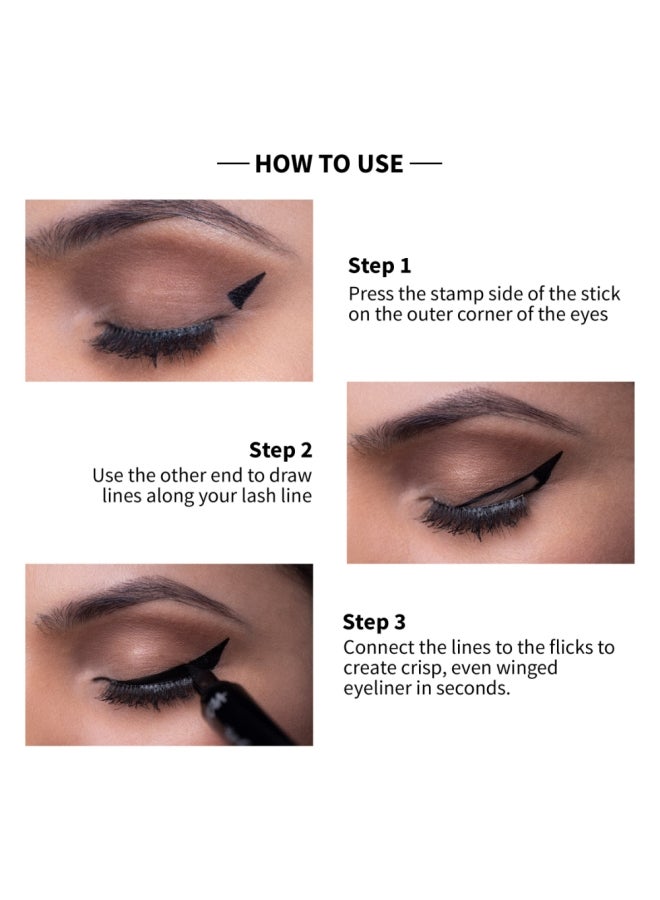 Nykaa - Wing In A Blink Eyeliner Pen Dark Knight 01 - Image 1
