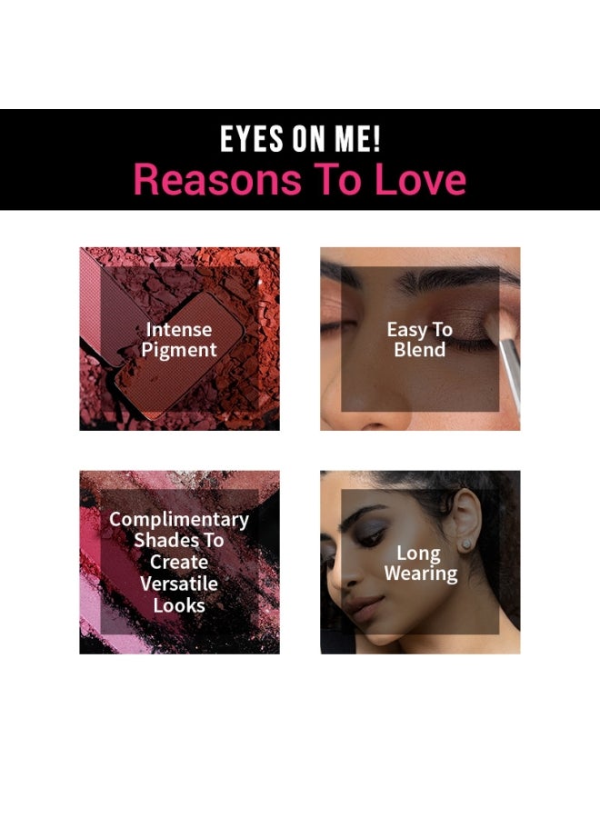 Nykaa - Eyes On Me - Beachside Peach - 10 in 1 Pan Palette, Eyeshadow Palette, 10 Richly Pigmented Colors For Everyday MakEUp, Long Lasting And Easy To Blend Formula, Petalette, 1 Count Pack Of 1 Pack Of 1 - Image 1
