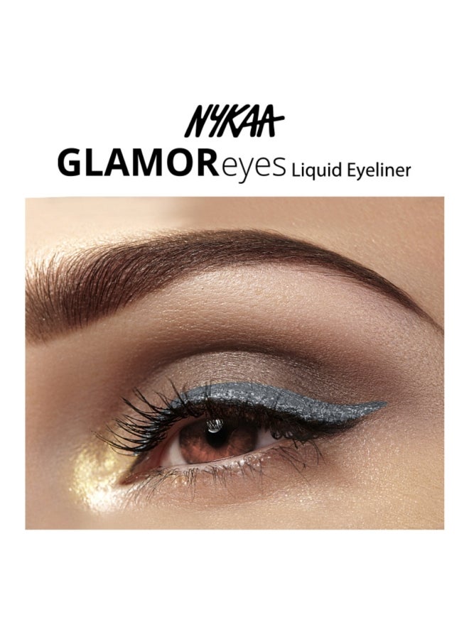 Nykaa Glamoreyes Liquid Eyeliner 01 Stormy Sky - Image 2