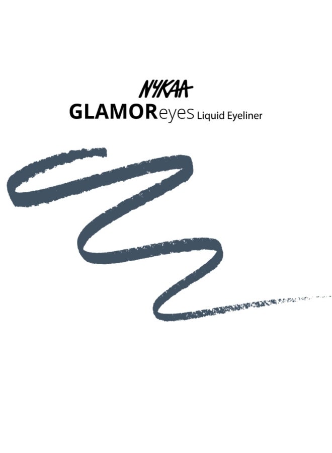 Nykaa Glamoreyes Liquid Eyeliner 01 Stormy Sky - Image 3