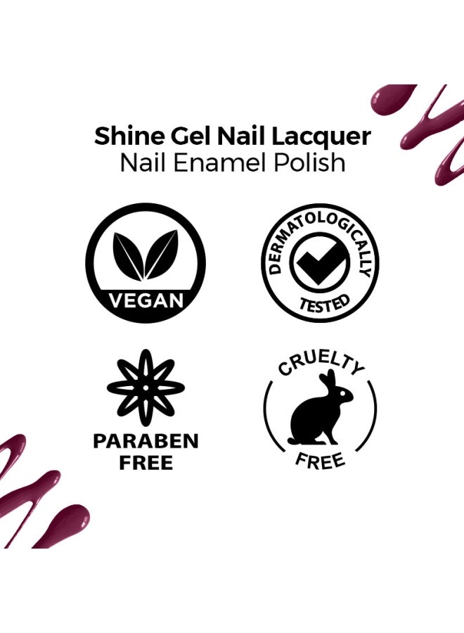 Nykaa Salon Shine Gel Nail Lacquer Vegas Roadtrip - Shade No.-221 - Image 5