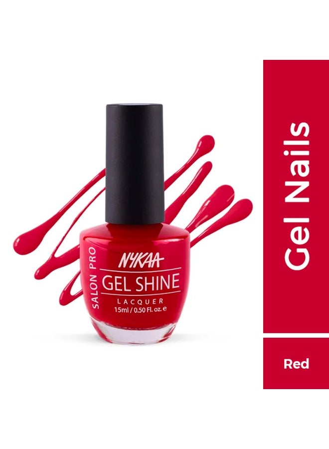 Nykaa Salon Shine Gel Nail Lacquer Sangria in Spain - Shade No.-203 - Image 1