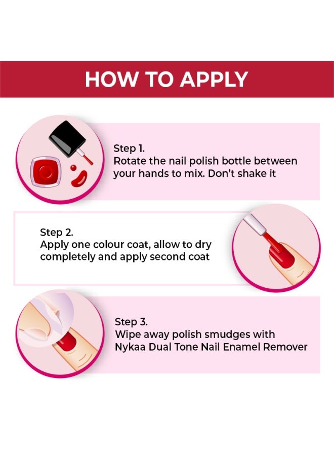 Nykaa Salon Shine Gel Nail Lacquer Sangria in Spain - Shade No.-203 - Image 4