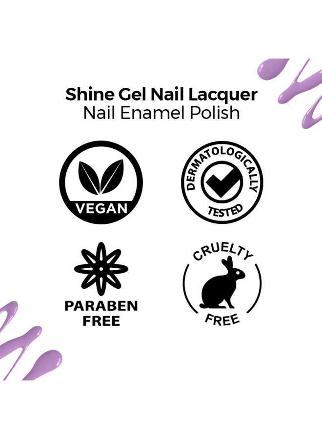 Nykaa Salon Shine Gel Nail Lacquer Untamed Amsterdam 210 - Image 5