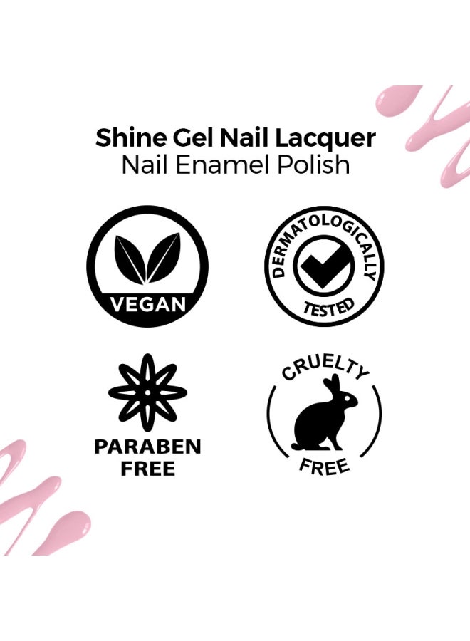 Nykaa Salon Shine Gel Nail Lacquer Meet Me In Montreal 215 - Image 5