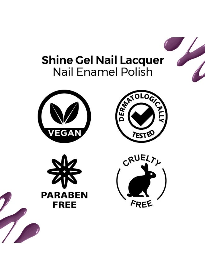 Nykaa Salon Shine Gel Nail Lacquer Hong Kong Harbour 218 - Image 5