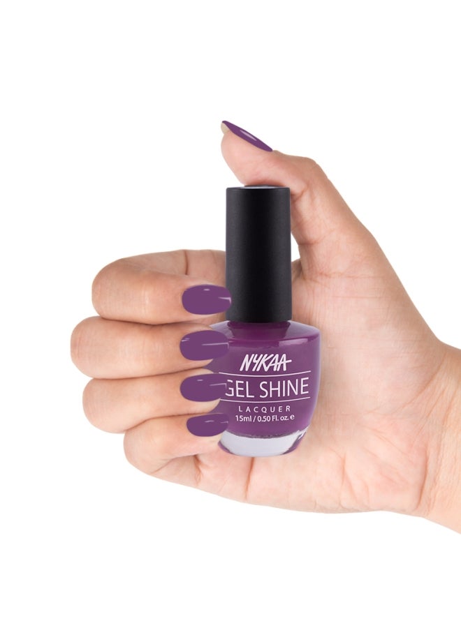 Nykaa Salon Shine Gel Nail Lacquer Hong Kong Harbour 218 - Image 3