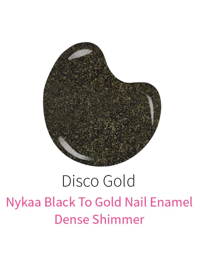 Nykaa - Nykaa Black To Gold Nail Enamel Collection Disco Gold - Shade No.: 230 - Image 1