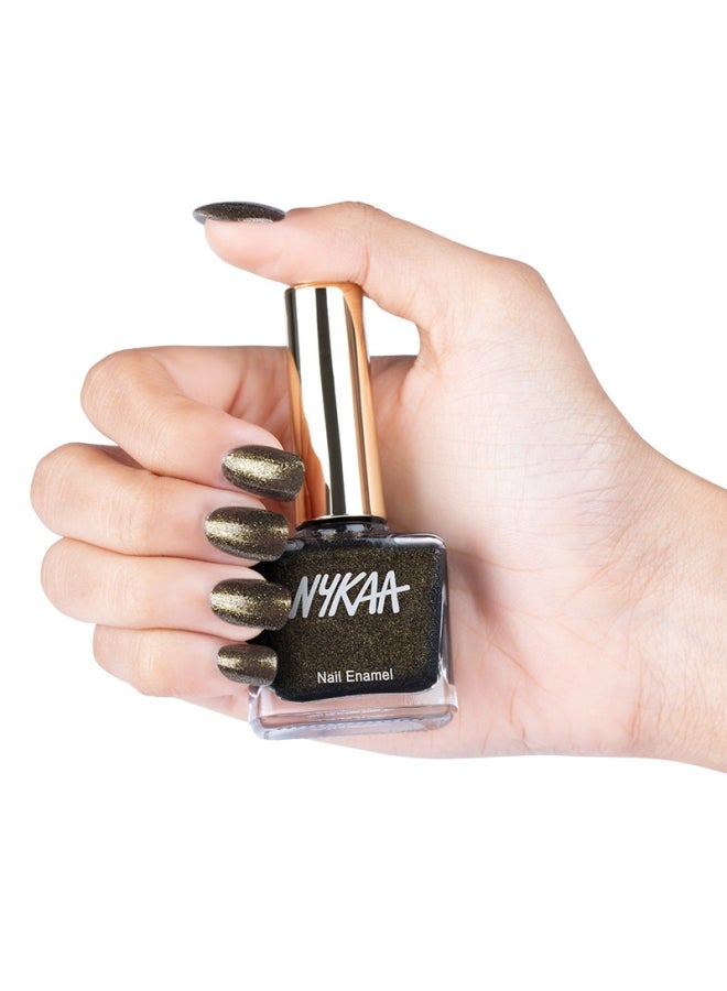 Nykaa - Nykaa Black To Gold Nail Enamel Collection Disco Gold - Shade No.: 230 - Image 1