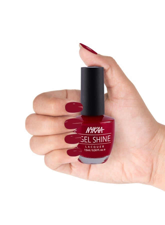 Nykaa Salon Shine Gel Nail Lacquer London Eye - Shade No.-202 - Image 3