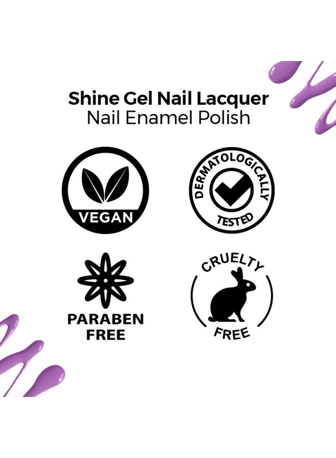 Nykaa Salon Shine Gel Nail Lacquer Turkish Delight 204 - Image 5