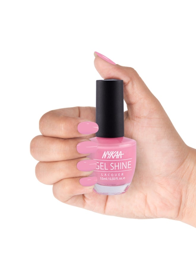 Nykaa Salon Shine Gel Nail Lacquer Japanese Blossom 214 - Image 3