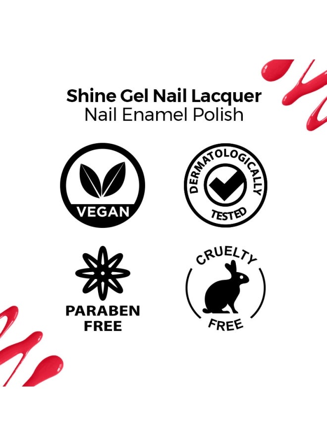 Nykaa Salon Shine Gel Nail Lacquer When in Rome 208 - Image 5