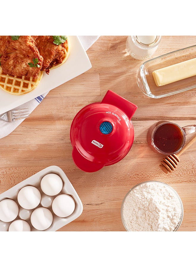 Mini Waffle Maker Machine 350 W DMW001RD Red/Black - v1628686764/N49692120A_5