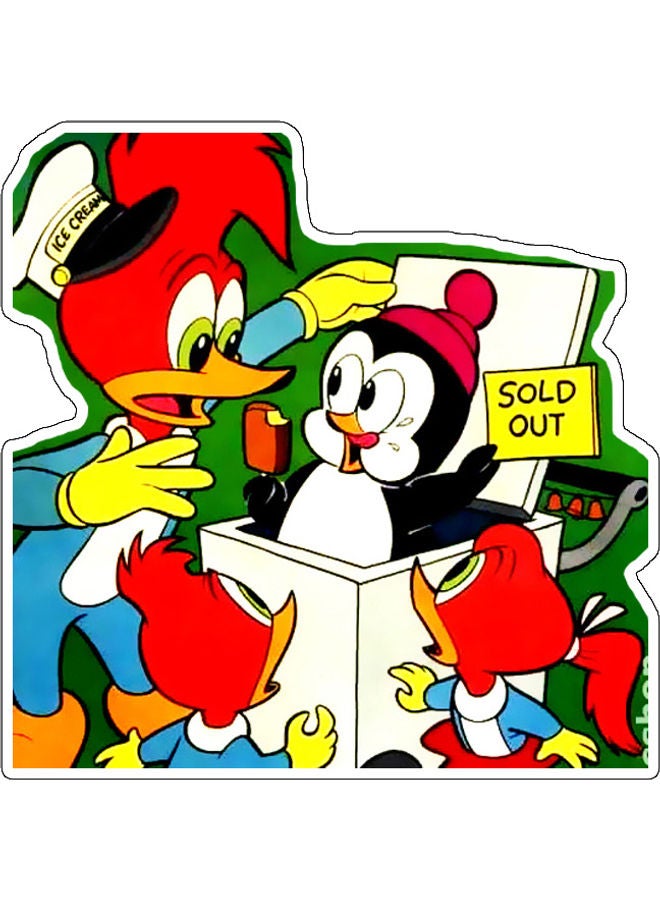 بي بي ملصق جداري للزينة متعدد الألوان 10x10سم