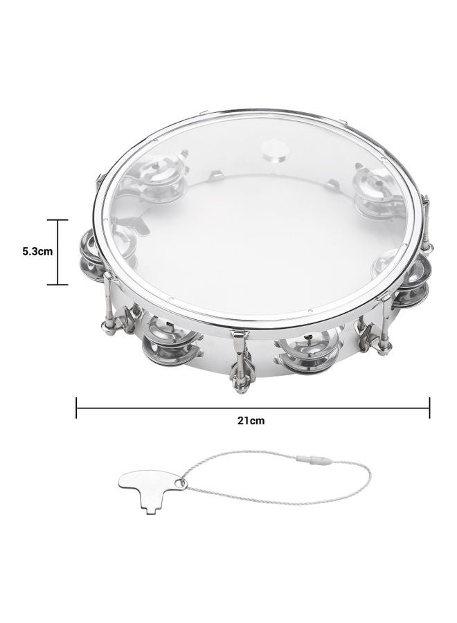 Generic - Tambourine Hand Drum With Double Row Jingles Musical Instrument - Image 1