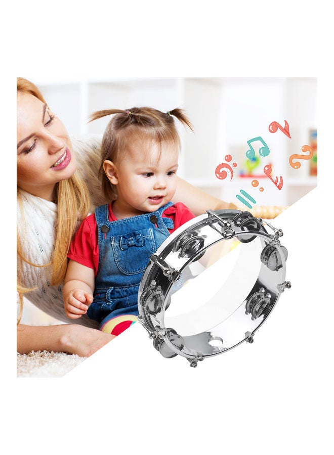 Generic - Tambourine Hand Drum With Double Row Jingles Musical Instrument - Image 1