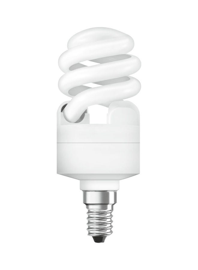 OSRAM 12W E14 Base 6500K 650lm Dulux Mini Twist Energy Saver Bulb Warm White - Image 1