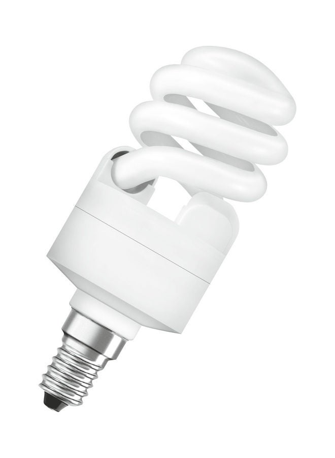 OSRAM 12W E14 Base 6500K 650lm Dulux Mini Twist Energy Saver Bulb Warm White - Image 2