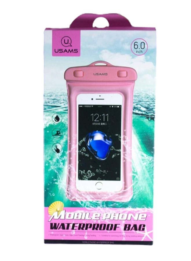 Usams Protective Case Cover For Mobile Phone Pink/Clear - Image 1