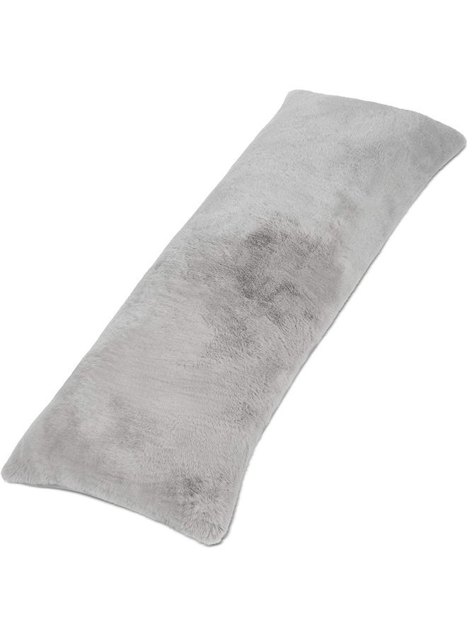 بلوبيري وسادة قطنية كبيرة للجسم مع غطاء قابل للإزالة. قطن رمادي 140 x 50سم - Image 1