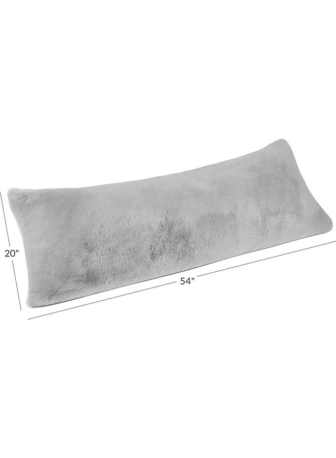 بلوبيري وسادة قطنية كبيرة للجسم مع غطاء قابل للإزالة. قطن رمادي 140 x 50سم - Image 3