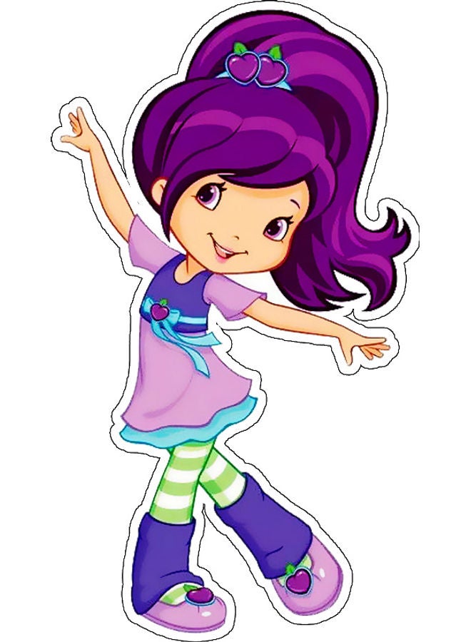 BP Girl Design Decorative Wall Sticker Multicolour