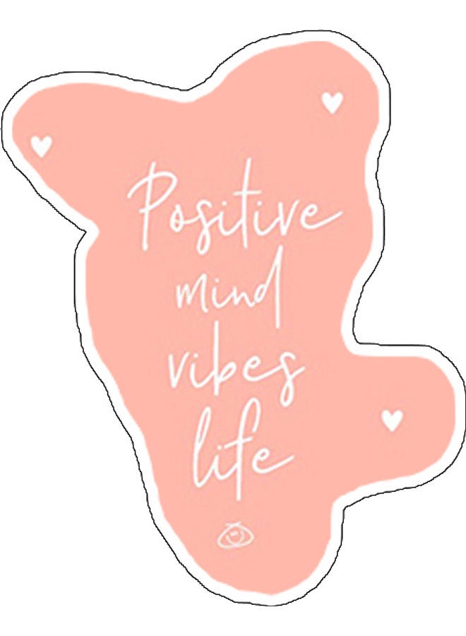 بي بي ملصق جداري للديكور يحمل اقتباساً إيجابياً متعدد الألوان 10x10سم