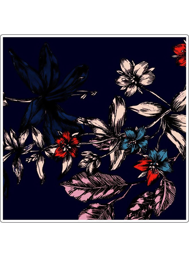 ملصق جداري للزينة بتصميم زهور متعدد الألوان 10x10سم