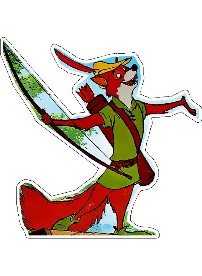 Cartoon Design Decorative Wall Sticker Multicolour 10x10cm