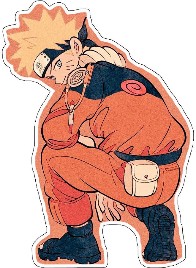 بي بي ملصق جداري للزينة بطبعة شخصية أنمي متعدد الألوان