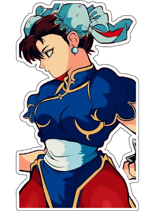 بي بي ملصق جداري للزينة بطبعة شخصية أنمي متعدد الألوان