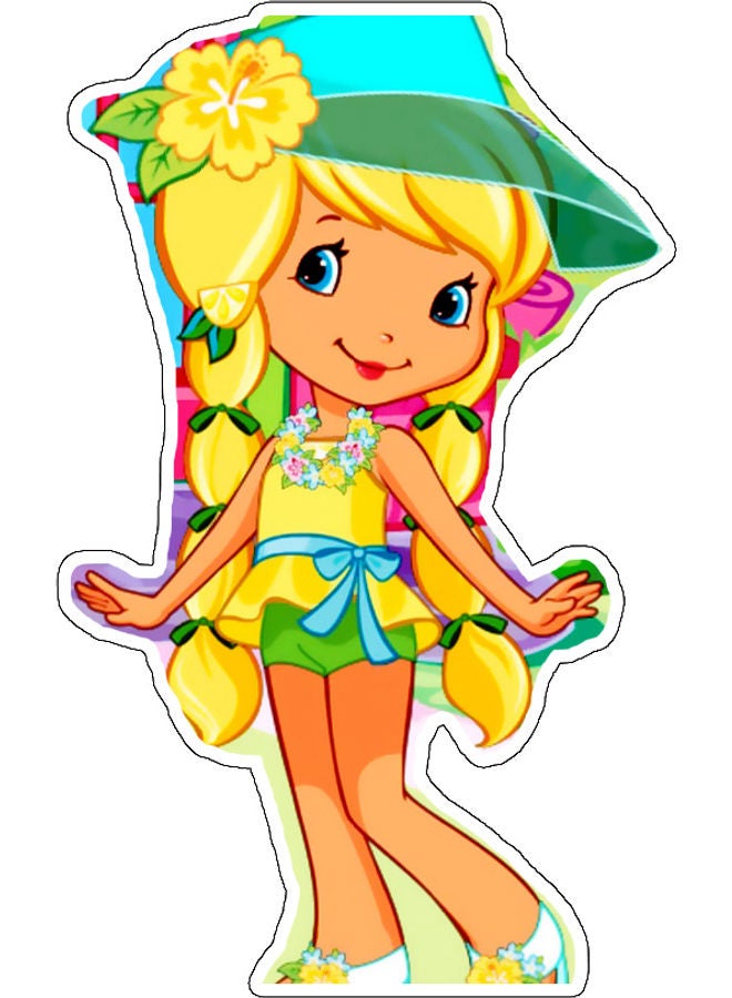 BP Girl Design Decorative Wall Sticker Multicolour