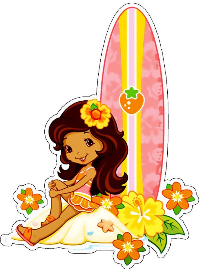 بي بي ملصق جداري للتزيين بتصميم فتاة متعدد الألوان