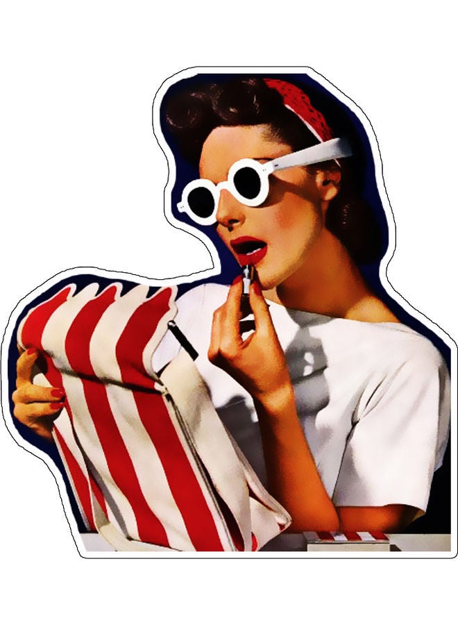 BP Girl Printed Decorative Wall Sticker Multicolour