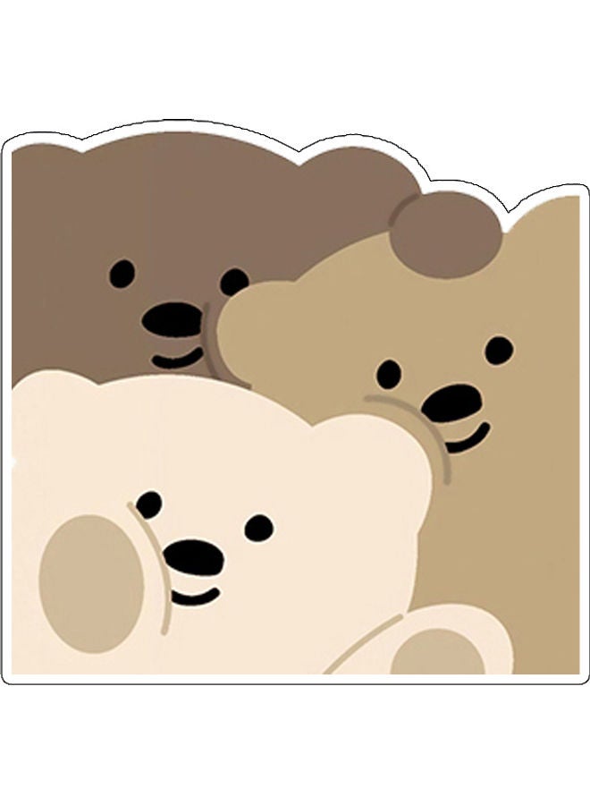 بي بي ملصق جداري للزينة متعدد الألوان 10x10سم