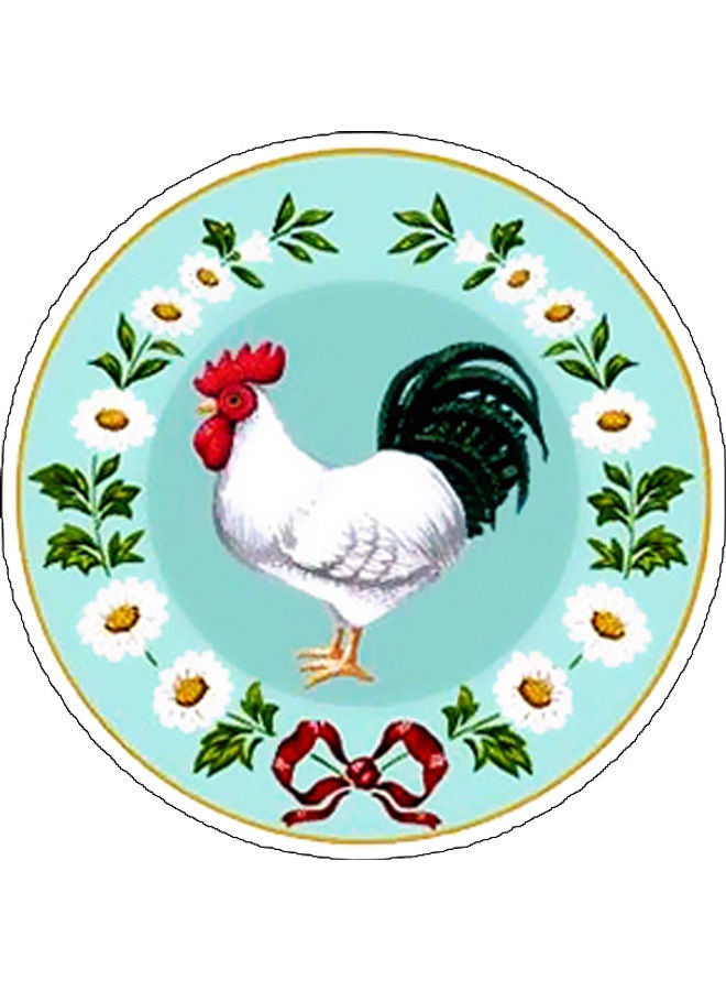 بي بي ملصق جداري للتزيين بطبعة ديك متعدد الألوان