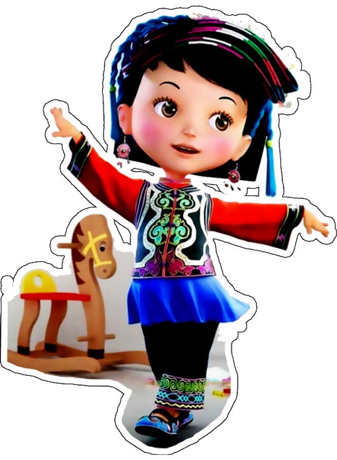 بي بي ملصق جداري للزينة متعدد الألوان 10x10سم