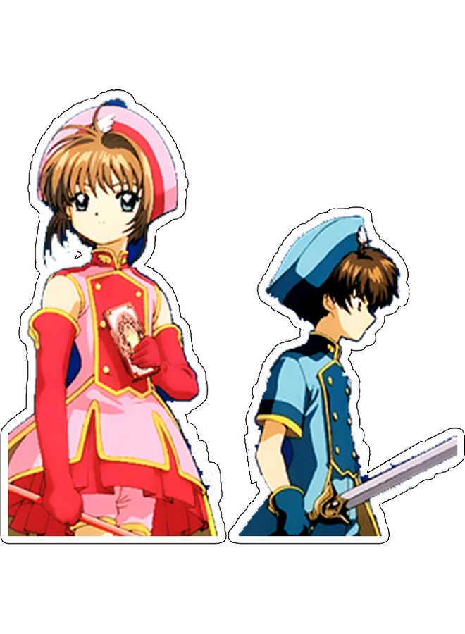 BP 2-Piece Decorative Wall Sticker Multicolour 10x10cm