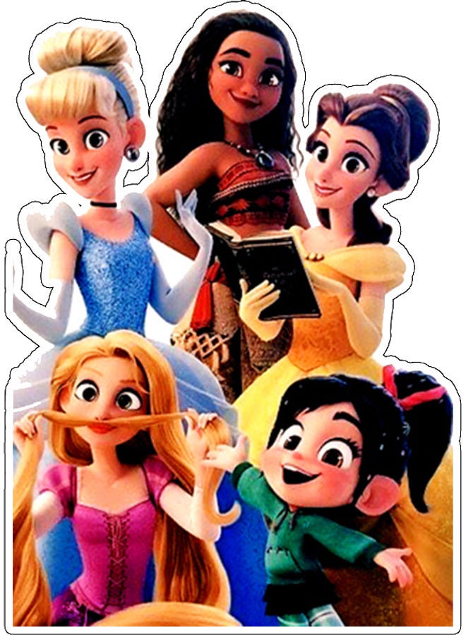 BP Disney Characters Printed Wall Sticker Multicolour